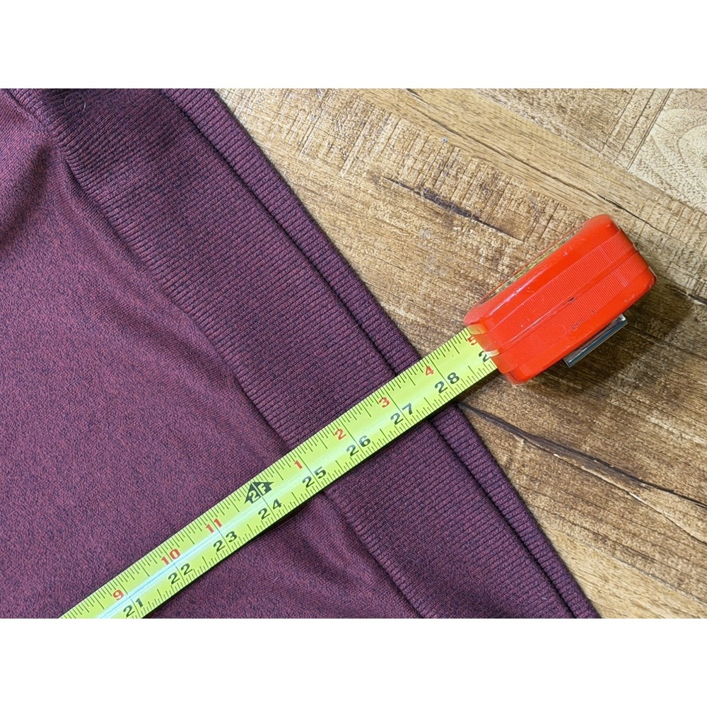 Men's Travis Mathew Sweater 1/4 Button Up Pullover Burgundy Size: 2XL - Picture 8 of 12